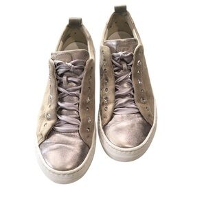 Paul Green Leather Stylish Sneakers in Metallic Tan Shoes 8